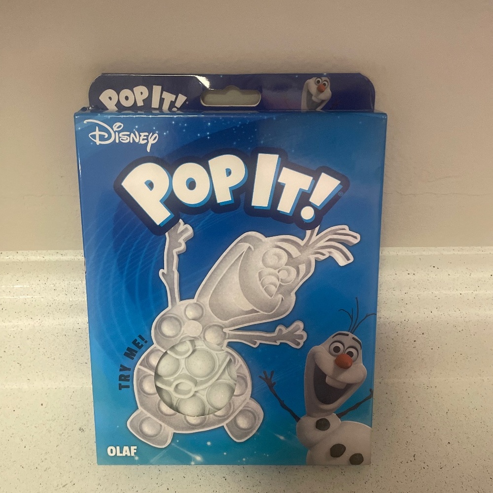 NIB Pop It! Disney Frozen Olaf with Glitter